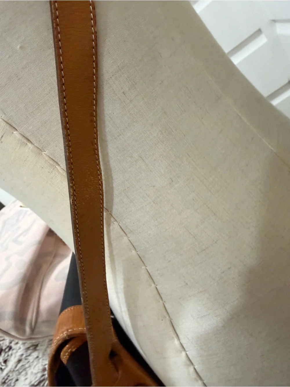 Dior Black and Brown Leather-Trim Crossbody Saddle Bag